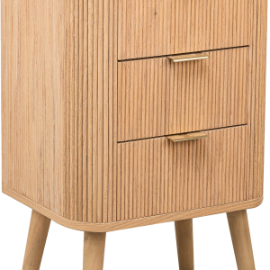 Sengebord / natbord Nordlys Furniture Bali3t 3 skuffer i FSC-certificeret egetræsfinish H66ÃB40ÃD30 cm